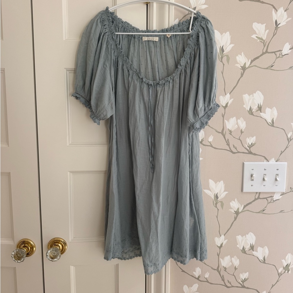 Doen Mini Dress Blue Size Small - Picture 2 of 7